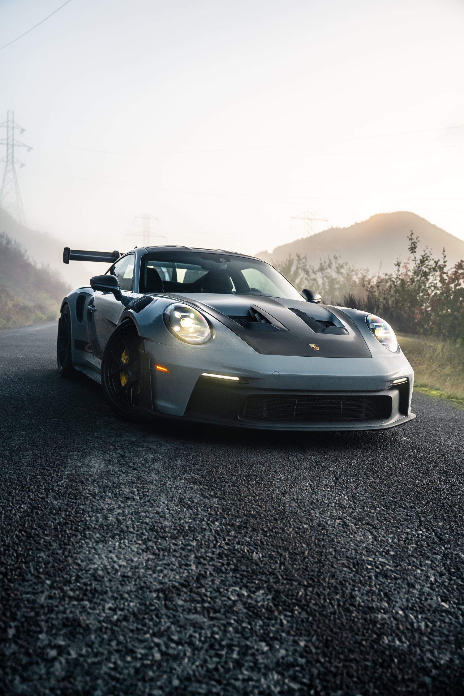 Arctic Grey Porsche 911 992 GT3RS