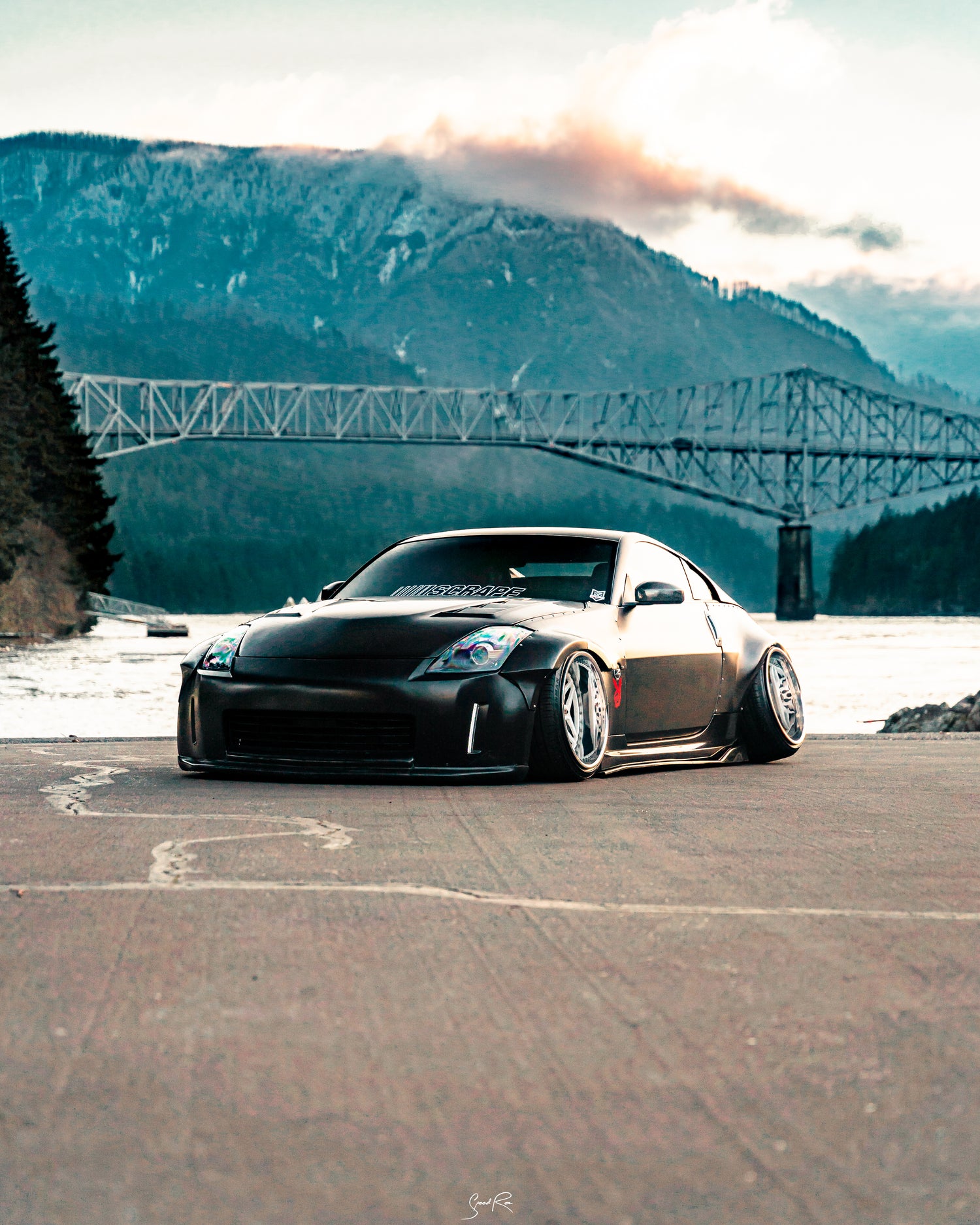 Satin Black Widebody Nissan 350Z